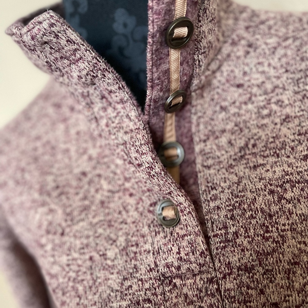 Sweater-Natural Reflections Pullover Collared Swe… - image 2